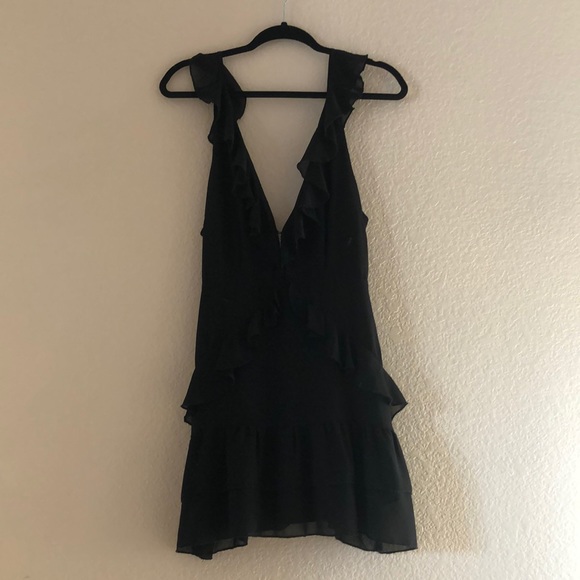 Tobi Black Ruffled Dress - Picture 1 of 4